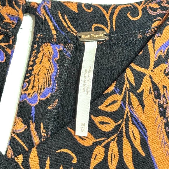 Free People Hello Lover Floral Tunic Dress Mutton Sleeve Oversized Castlecore - Picture 8 of 13